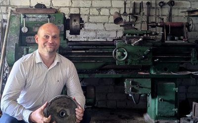 Taivo Liiv vana treipingi taustal
